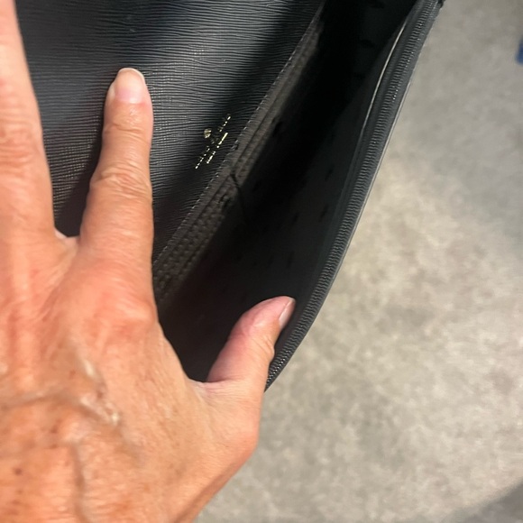 Kate Spade Black Glitter Crossbody Bag with Silver Chain Accent NWOT - Picture 9 of 9